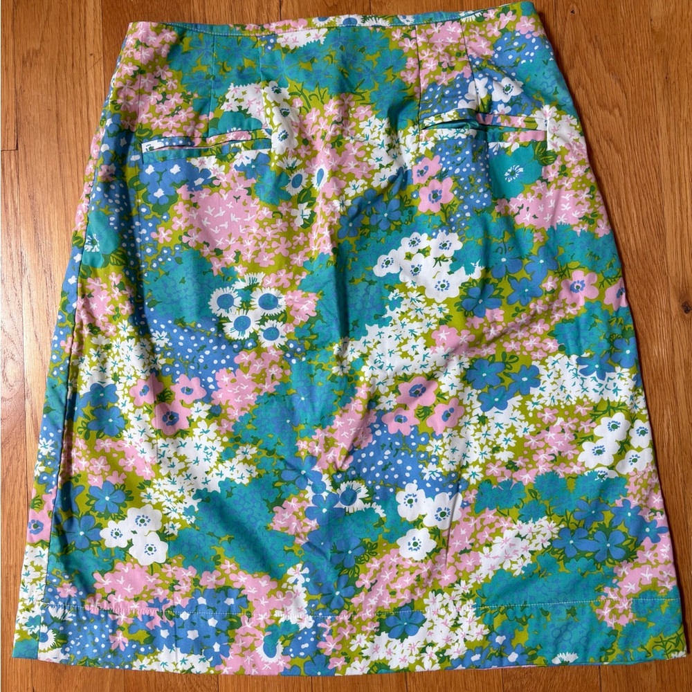 Matilda Jane Green, Pink, and Blue Pencil Skirt Size Small